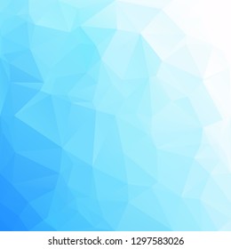 Blue Polygonal Mosaic Background, Creative Design Templates