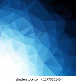 Blue Polygonal Mosaic Background, Creative Design Templates