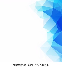 Blue Polygonal Mosaic Background, Creative Design Templates