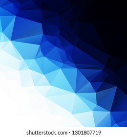 Blue Polygonal Mosaic Background, Creative Design Templates