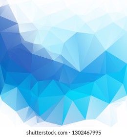 Blue Polygonal Mosaic Background, Creative Design Templates