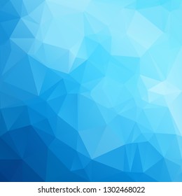 Blue Polygonal Mosaic Background, Creative Design Templates