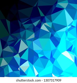 Blue Polygonal Mosaic Background, Creative Design Templates