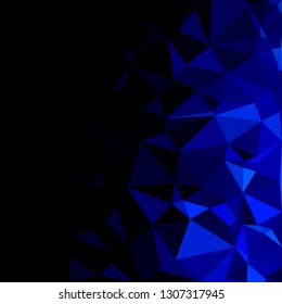 Blue Polygonal Mosaic Background, Creative Design Templates