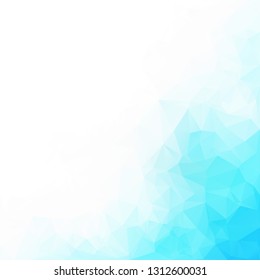 Blue Polygonal Mosaic Background, Creative Design Templates