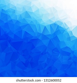 Blue Polygonal Mosaic Background, Creative Design Templates