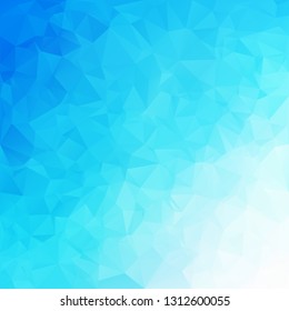 Blue Polygonal Mosaic Background, Creative Design Templates