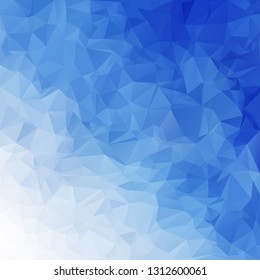Blue Polygonal Mosaic Background, Creative Design Templates