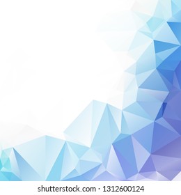 Blue Polygonal Mosaic Background, Creative Design Templates