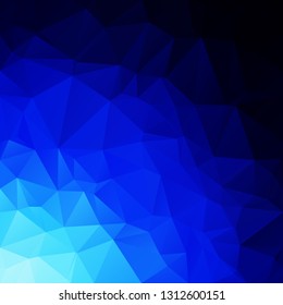 Blue Polygonal Mosaic Background, Creative Design Templates