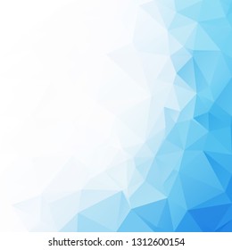 Blue Polygonal Mosaic Background, Creative Design Templates