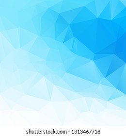 Blue Polygonal Mosaic Background, Creative Design Templates