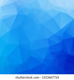Blue Polygonal Mosaic Background, Creative Design Templates