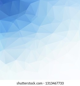Blue Polygonal Mosaic Background, Creative Design Templates