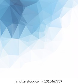 Blue Polygonal Mosaic Background, Creative Design Templates