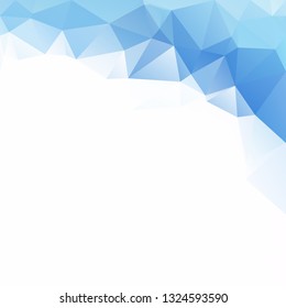 Blue Polygonal Mosaic Background, Creative Design Templates