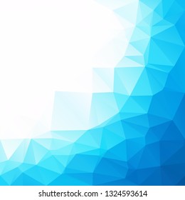 Blue Polygonal Mosaic Background, Creative Design Templates