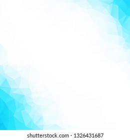 Blue Polygonal Mosaic Background, Creative Design Templates