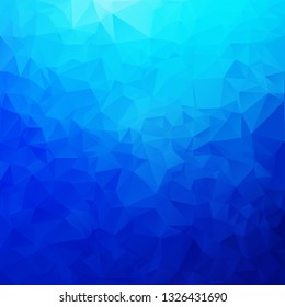 Blue Polygonal Mosaic Background, Creative Design Templates