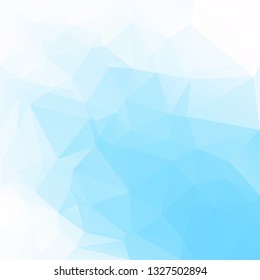 Blue Polygonal Mosaic Background, Creative Design Templates