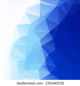 Blue Polygonal Mosaic Background, Creative Design Templates