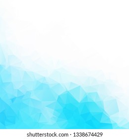 Blue Polygonal Mosaic Background, Creative Design Templates