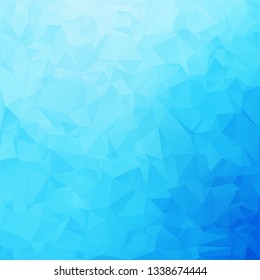 Blue Polygonal Mosaic Background, Creative Design Templates