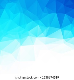 Blue Polygonal Mosaic Background, Creative Design Templates