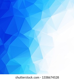 Blue Polygonal Mosaic Background, Creative Design Templates