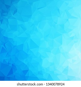 Blue Polygonal Mosaic Background, Creative Design Templates