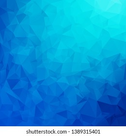 Blue Polygonal Mosaic Background, Creative Design Templates