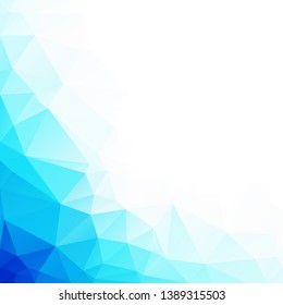 Blue Polygonal Mosaic Background, Creative Design Templates