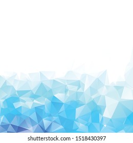 Blue Polygonal Mosaic Background, Creative Design Templates