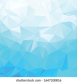 Fondo azul de mosaico policonal, plantillas de diseño creativo