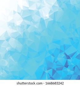 Fondo azul de mosaico policonal, plantillas de diseño creativo