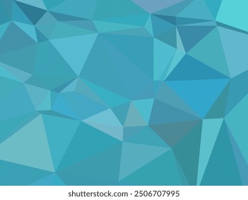 Blauer polygonaler Mosaikhintergrund, Vorlagen für kreatives Design. Abstrakter Vektorhintergrund aus Dreiecken