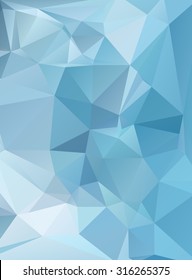 Blue Polygonal Mosaic Background, Creative Design Templates
