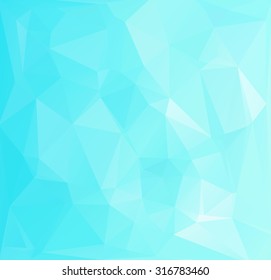 Blue Polygonal Mosaic Background, Creative Design Templates