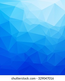 Blue Polygonal Mosaic Background, Creative Design Templates