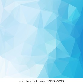 Blue Polygonal Mosaic Background, Creative Design Templates