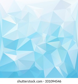 Blue Polygonal Mosaic Background, Creative Design Templates