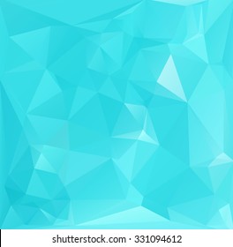 Blue Polygonal Mosaic Background, Creative Design Templates