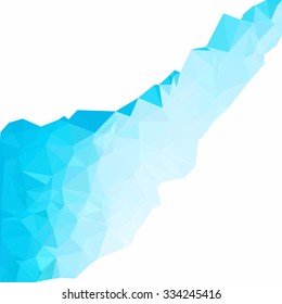 Blue Polygonal Mosaic Background, Creative Design Templates