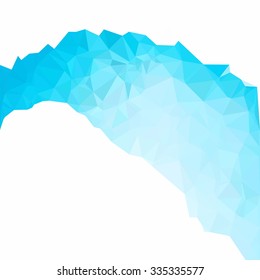 Blue Polygonal Mosaic Background, Creative Design Templates