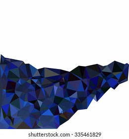 Blue Polygonal Mosaic Background, Creative Design Templates
