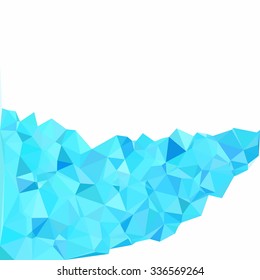 Blue Polygonal Mosaic Background, Creative Design Templates