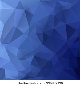 Blue Polygonal Mosaic Background, Creative Design Templates