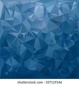 Blue Polygonal Mosaic Background, Creative Design Templates