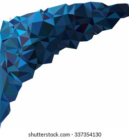 Blue Polygonal Mosaic Background, Creative Design Templates