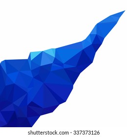 Blue Polygonal Mosaic Background, Creative Design Templates